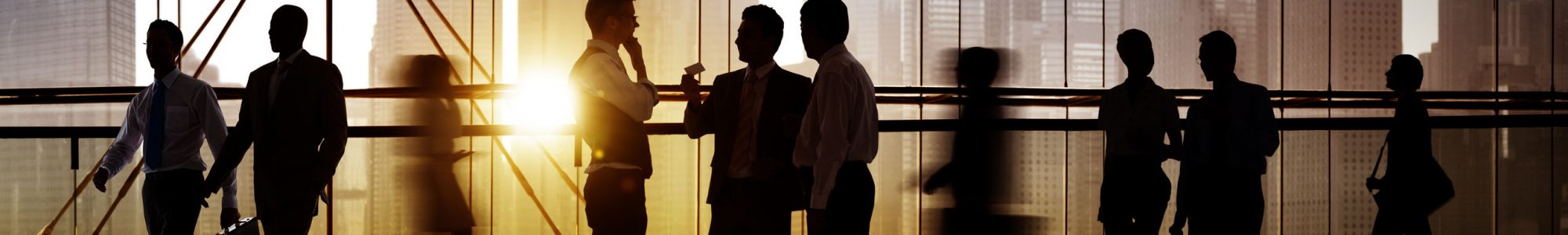 Group of Business People in Office Building